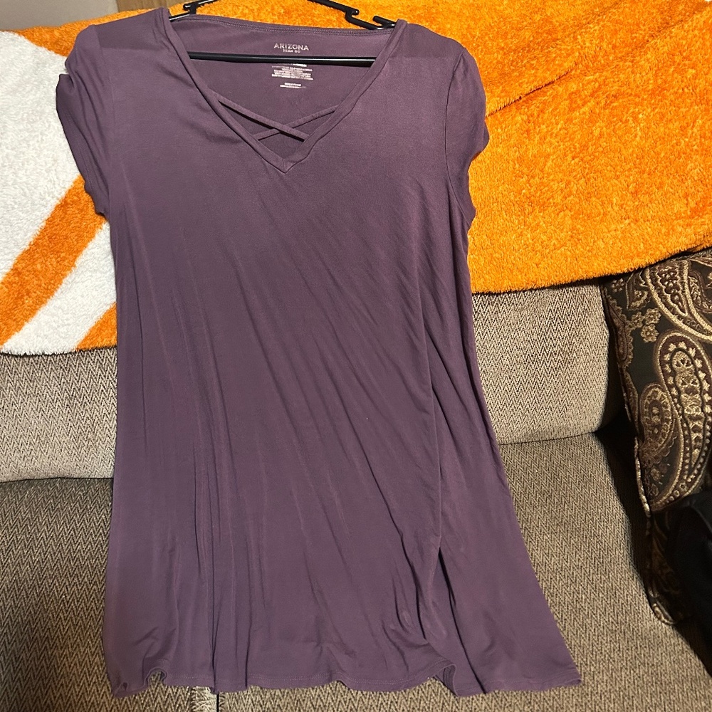 Plum color summer dress